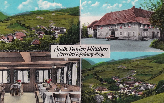 Postkarte Gasthaus Hirschen 1966
